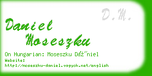 daniel moseszku business card